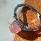 Strawberry Quartz Sterling Silver Adjustable Ring