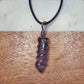 Beauty Marked: Amethyst Spiral Crystal Necklace