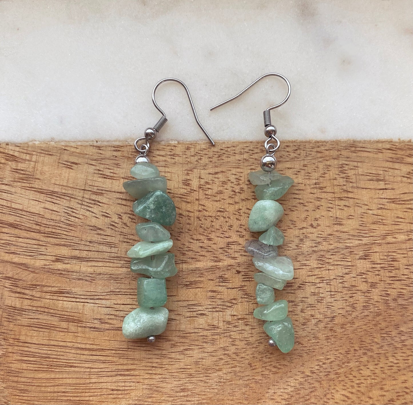 Green Aventurine Drop Earrings