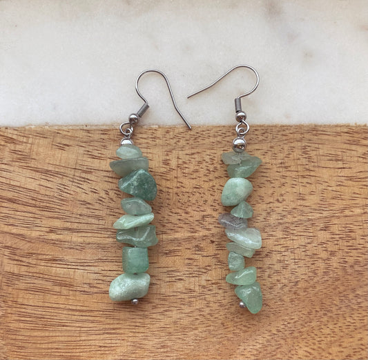 Green Aventurine Drop Earrings