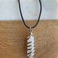 Spiral Crystal Necklace: Clear Quartz