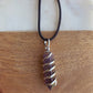 Spiral Crystal Necklace: Amethyst