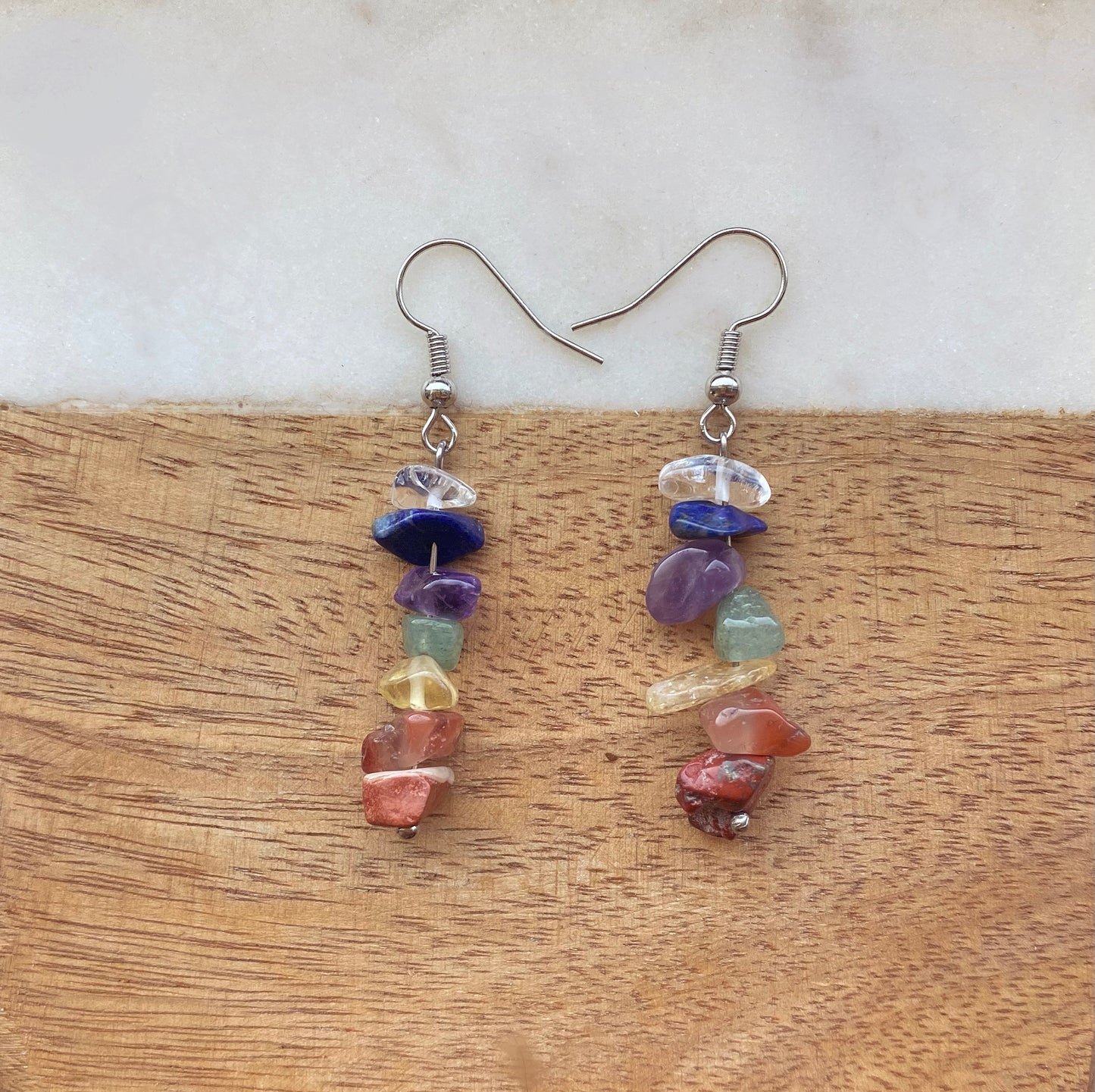 Muti-Crystal Drop Earrings