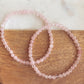 Double Crystal Beaded Bracelets: Rose Quartz