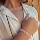 Double Crystal Beaded Bracelets: Rose Quartz