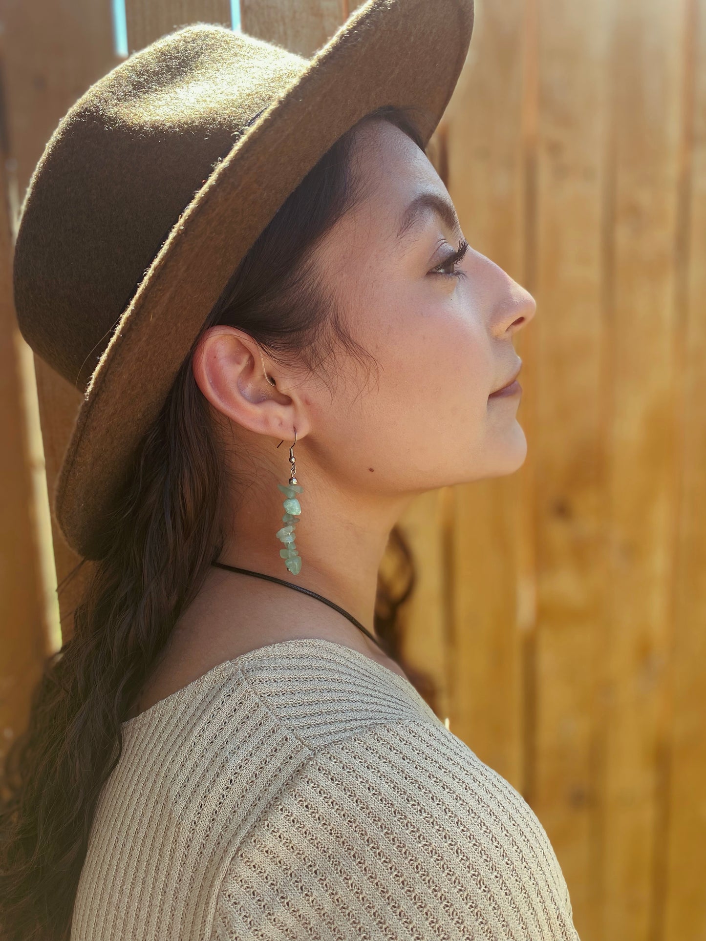 Green Aventurine Drop Earrings