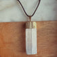 Selenite Gold Plated Necklace