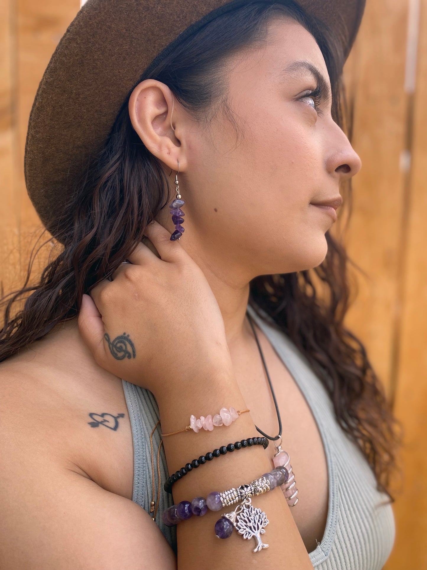 Amethyst Drop Earrings