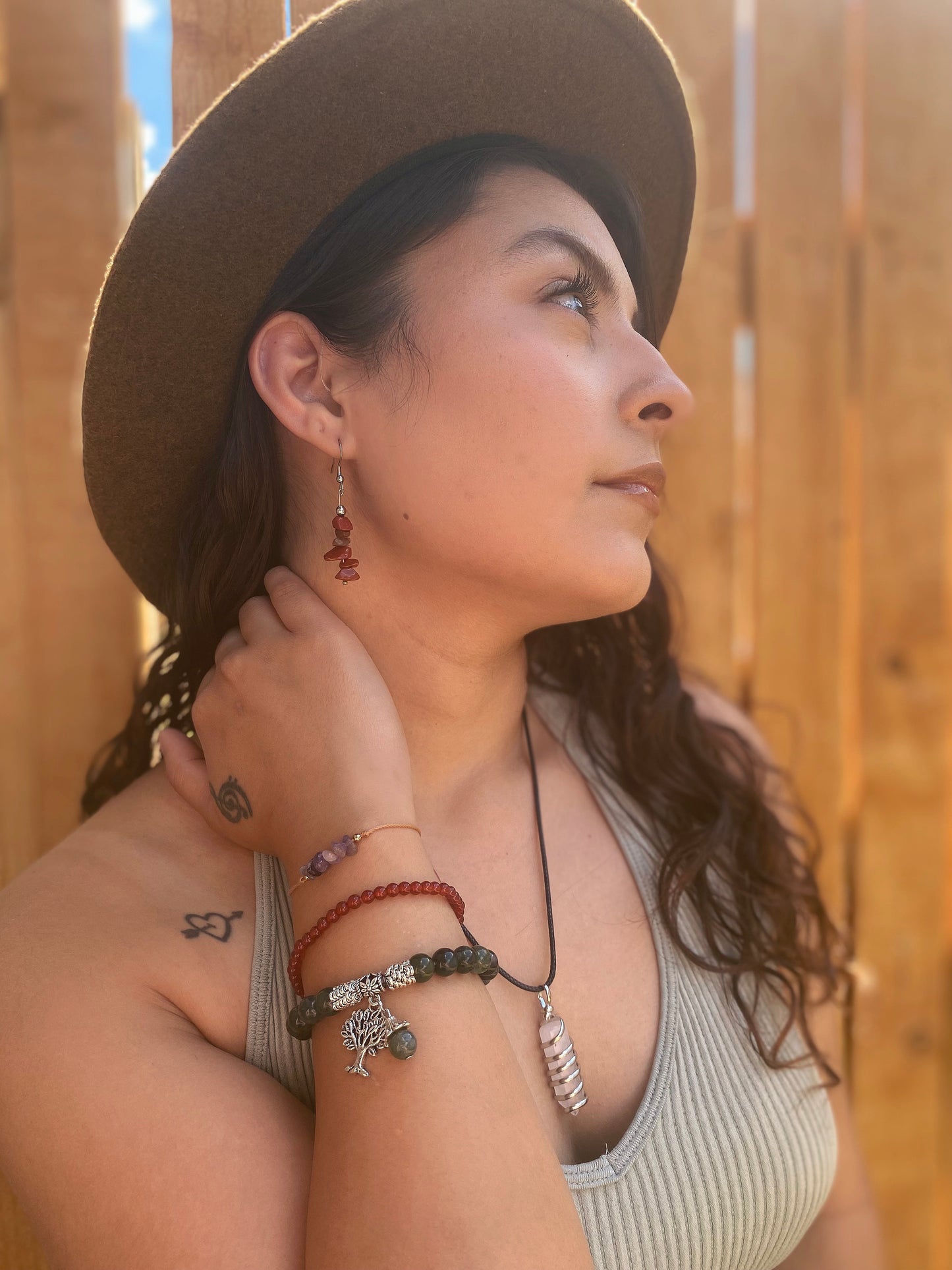 Red Jasper Drop Earrings